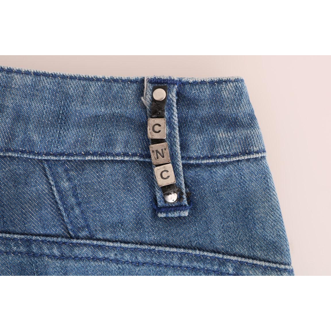Blue Wash Cotton Slim Denim Jeans