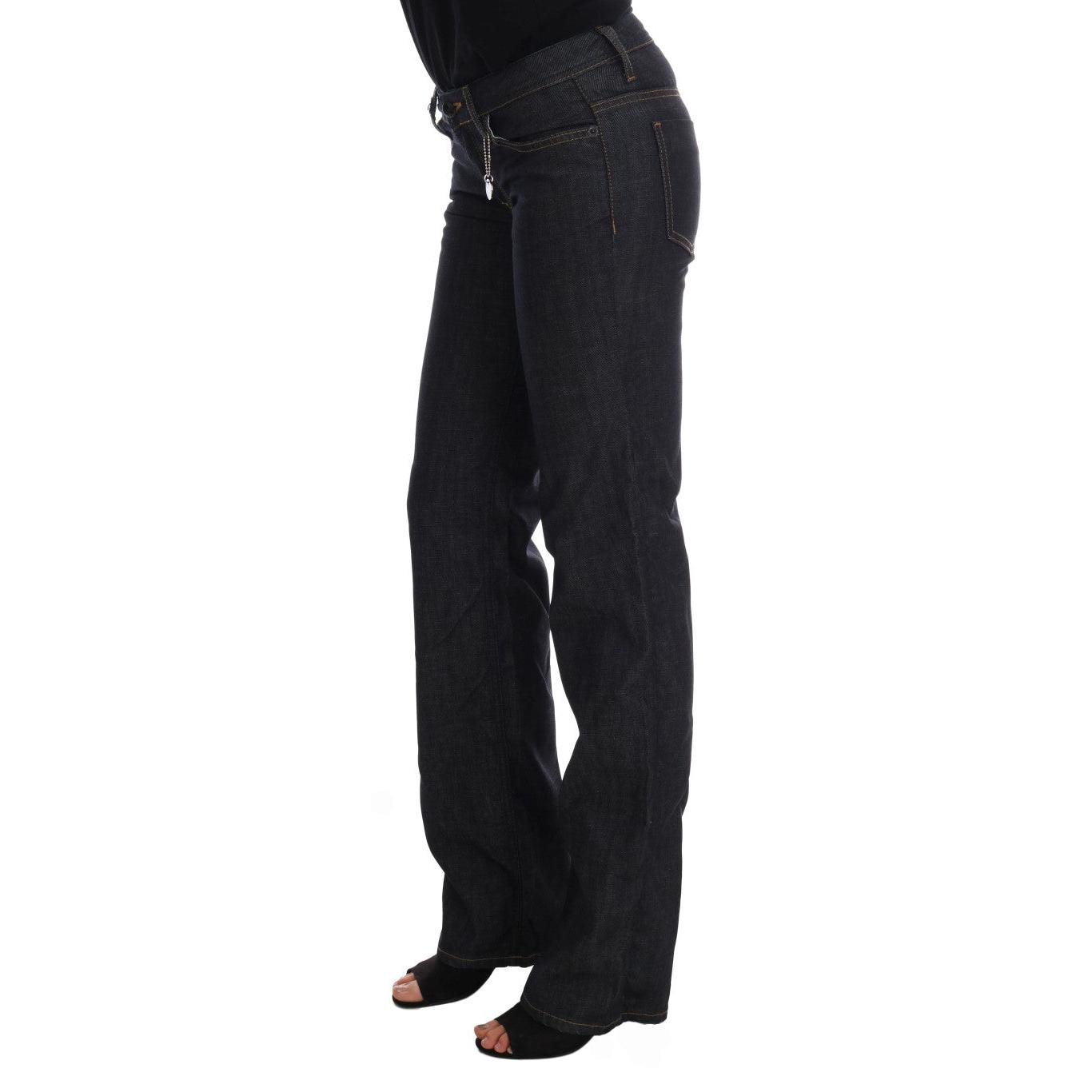 Dark Blue Cotton Classic Fit Jeans