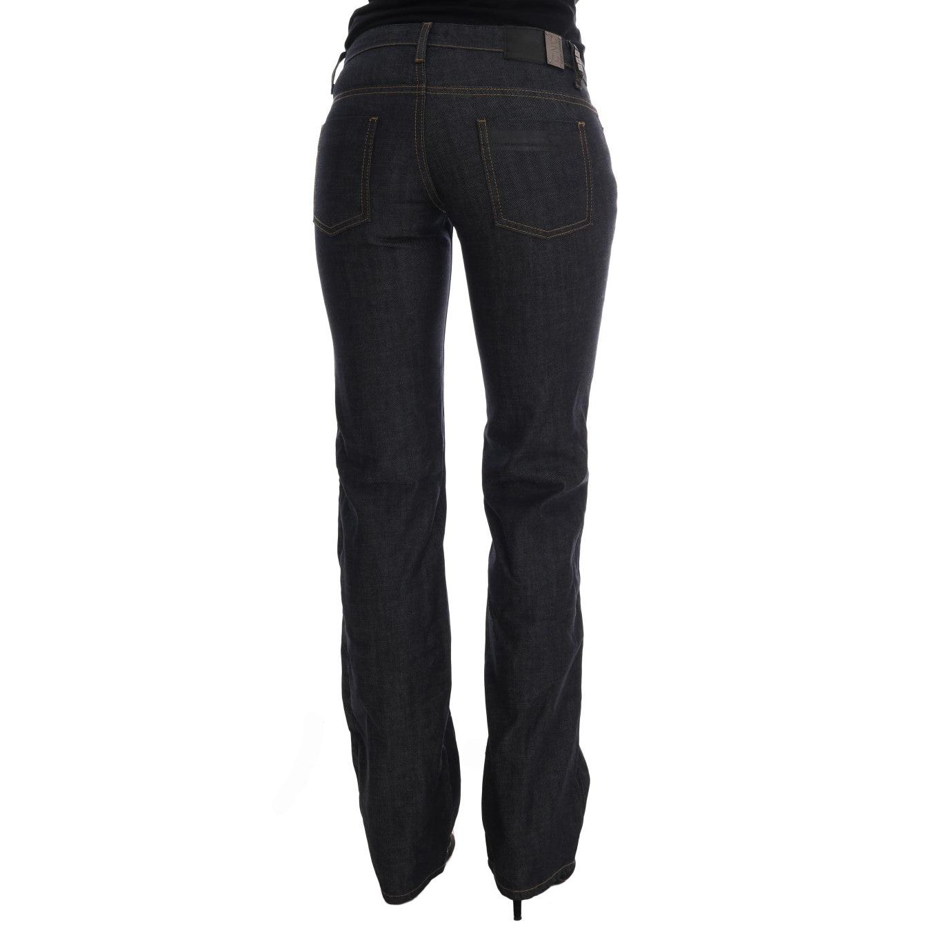 Dark Blue Cotton Classic Fit Jeans