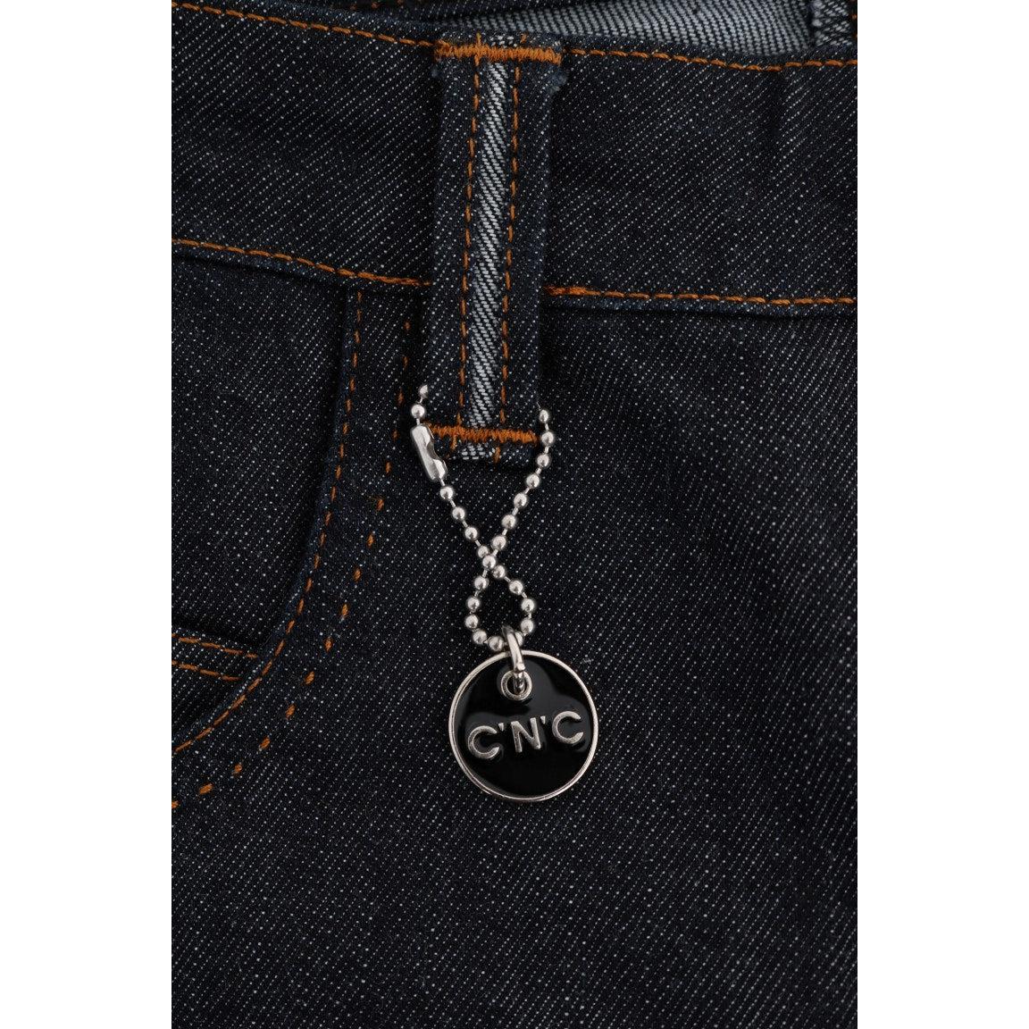 Blue Cotton Stretch Slim Fit Jeans