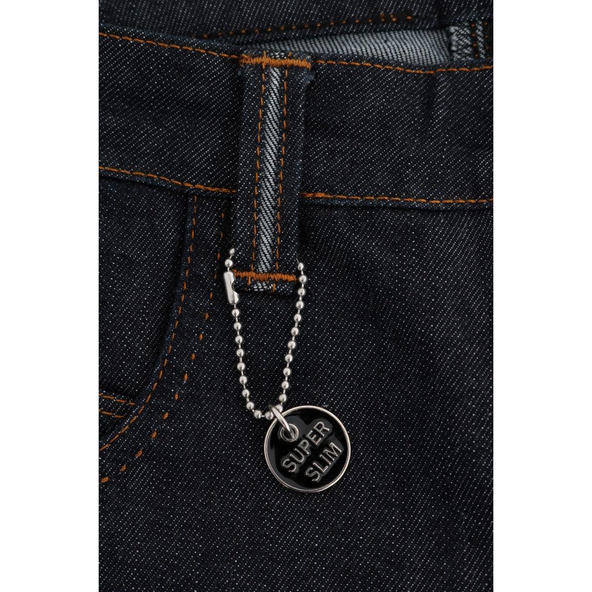Blue Cotton Stretch Slim Fit Jeans