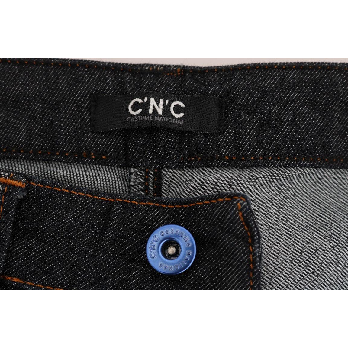 Blue Cotton Stretch Slim Fit Jeans