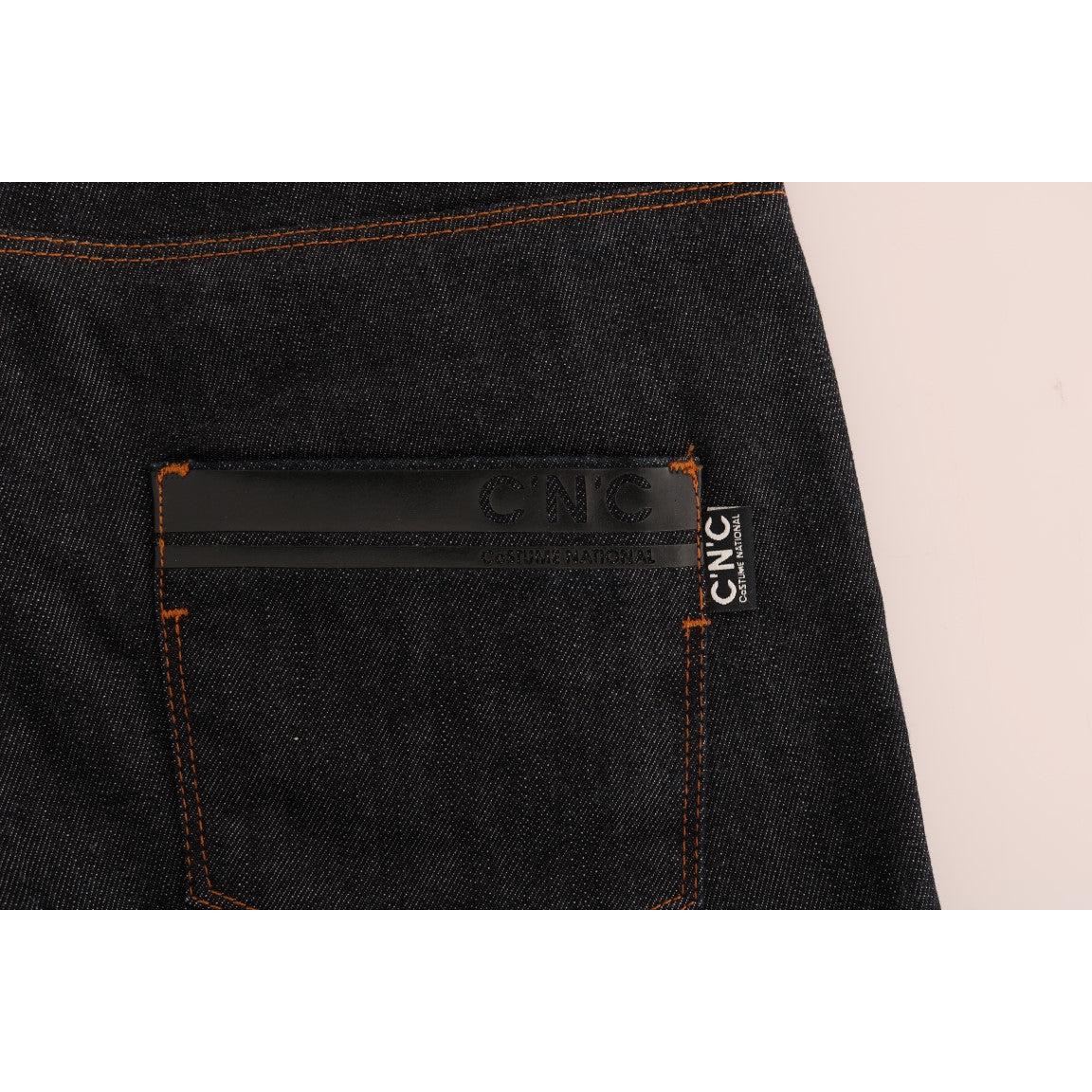 Blue Cotton Stretch Slim Fit Jeans