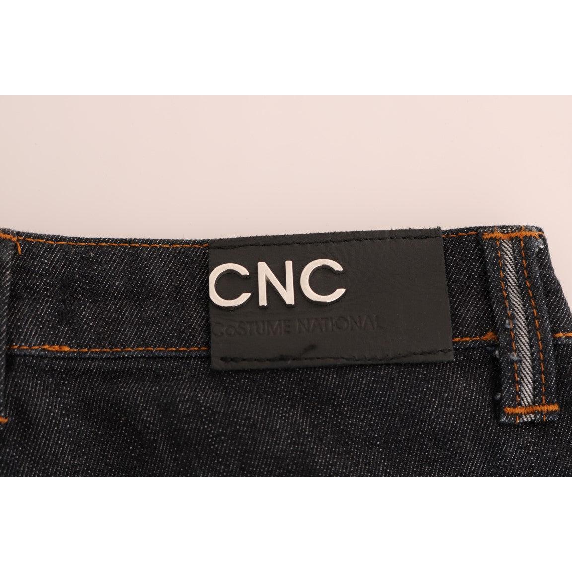 Blue Cotton Stretch Slim Fit Jeans