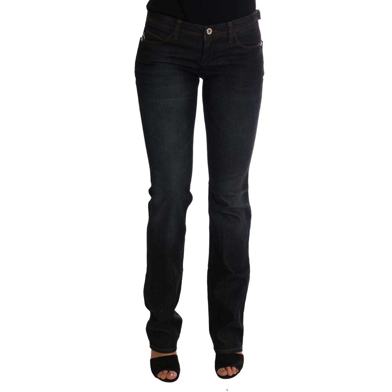 Dark Blue Cotton Slim Fit Jeans