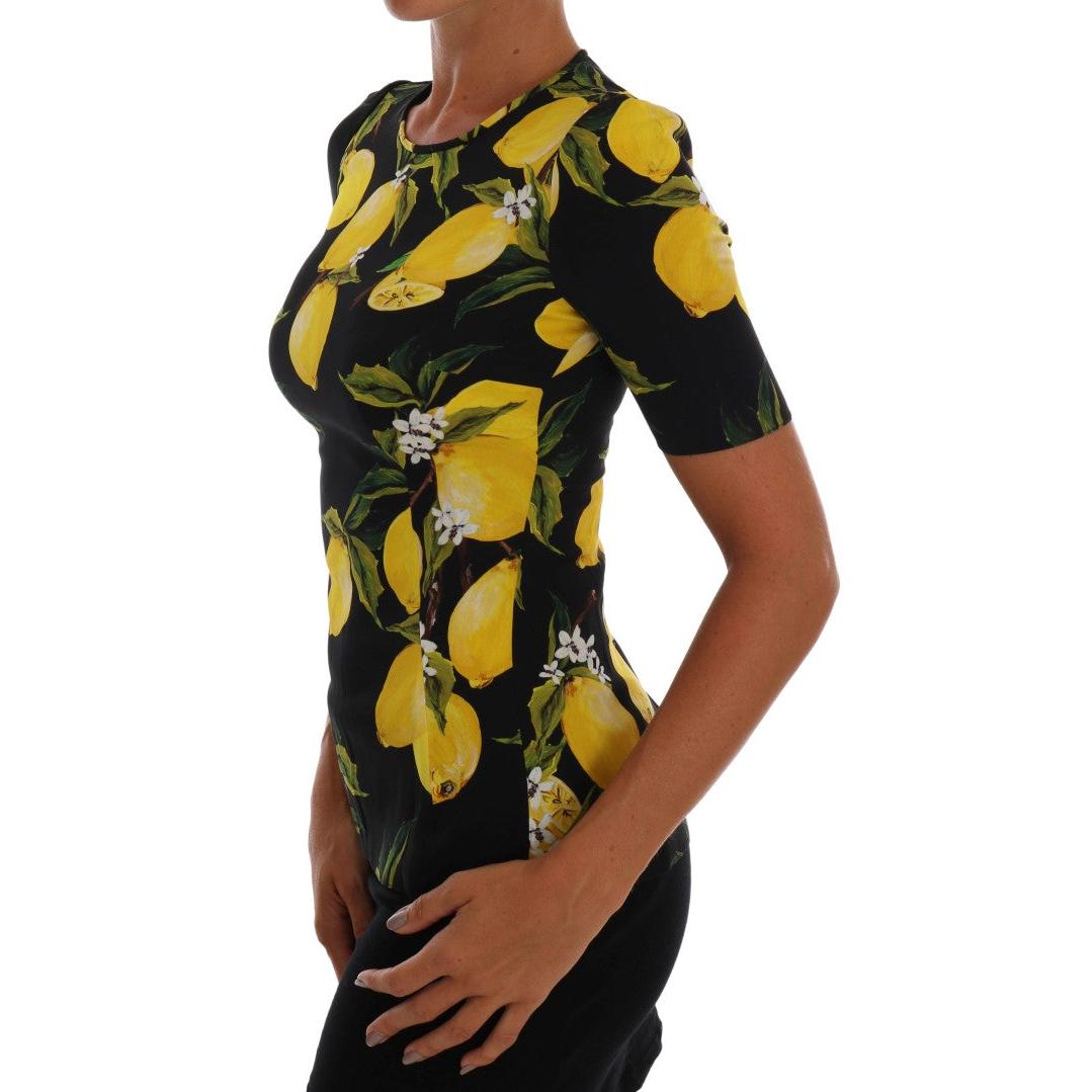 Multicolor Lemon Silk Stretch T-Shirt