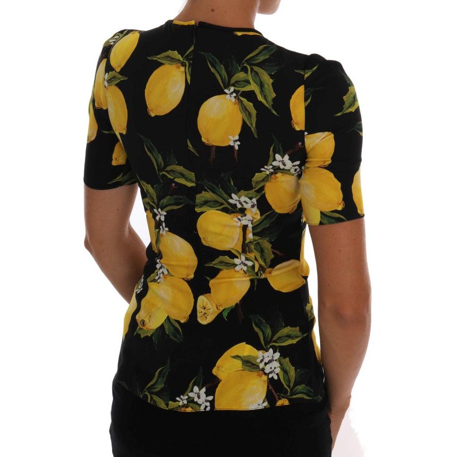 Multicolor Lemon Silk Stretch T-Shirt