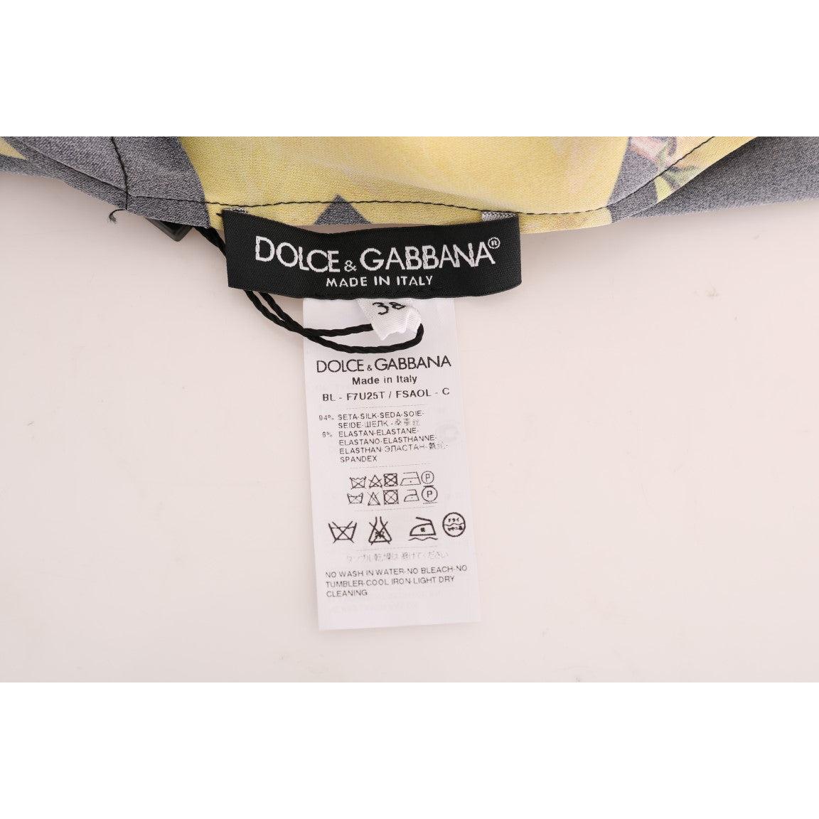 Multicolor Lemon Silk Stretch T-Shirt