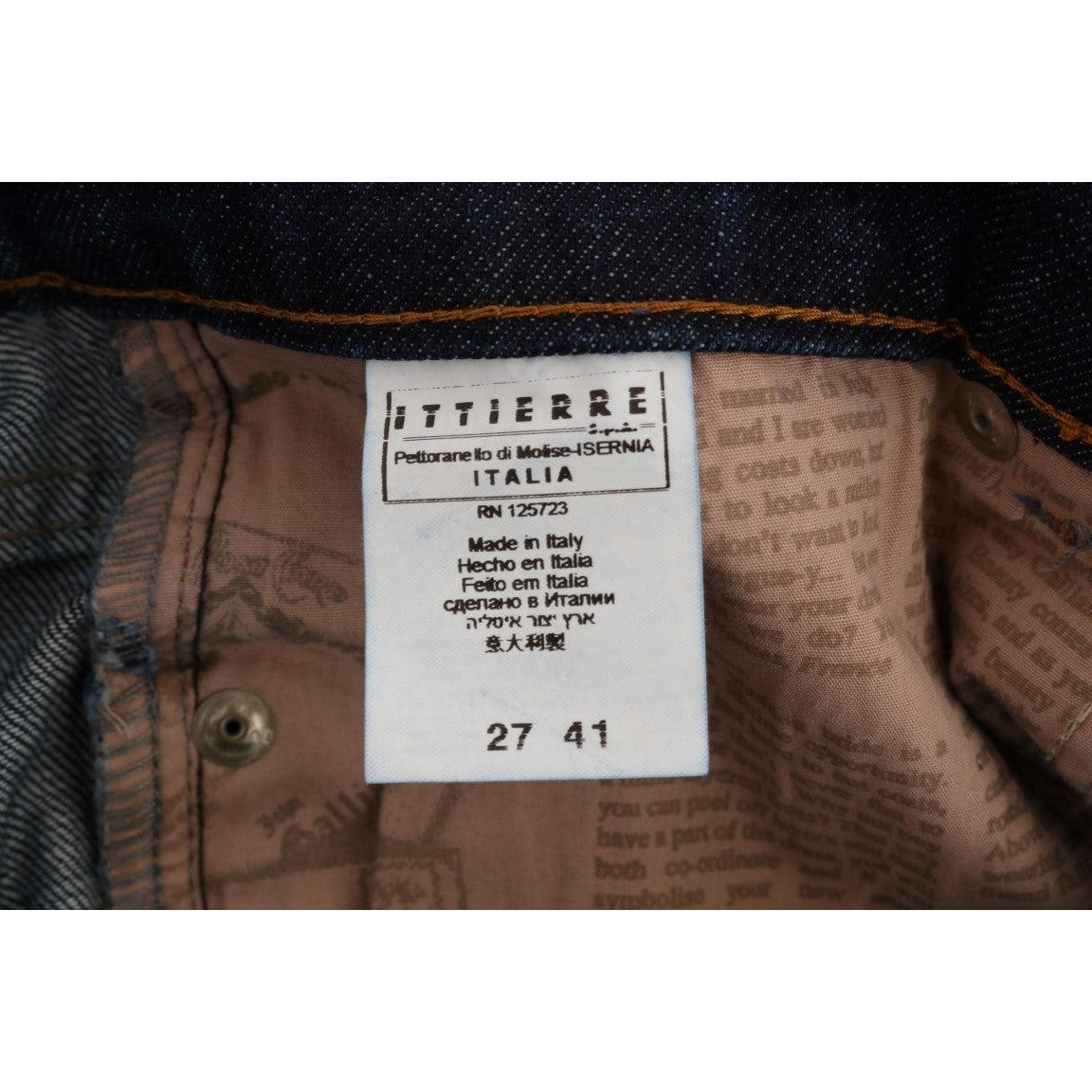 Blue Wash Cotton Stretch Skinny Low Jeans