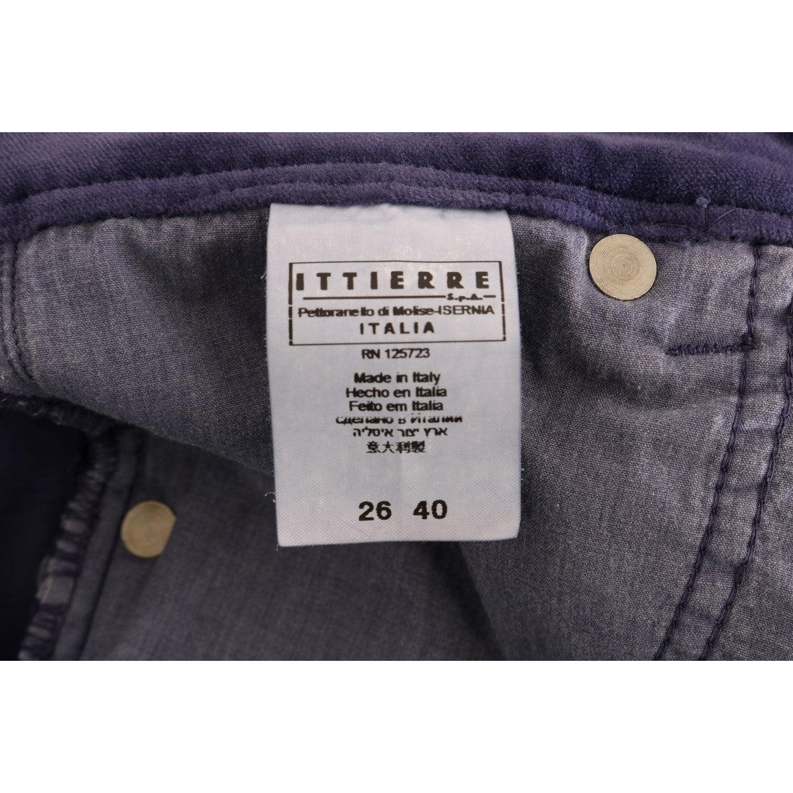 Purple Corduroy Stretch Bootcut Pants