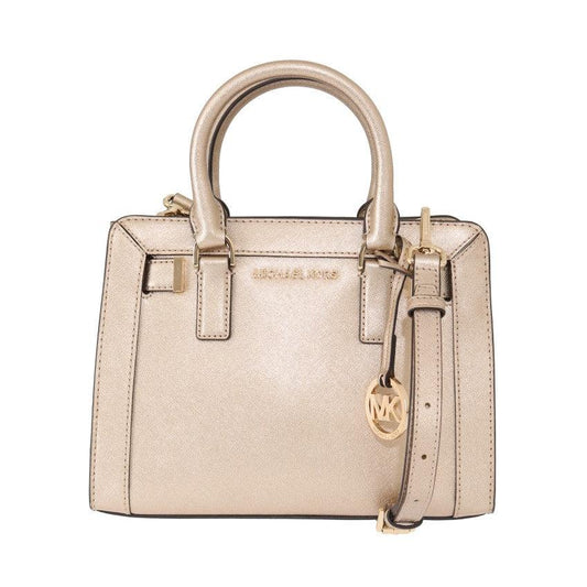 Pale Gold DILLON Leather Satchel Bag - coffeewithmee2