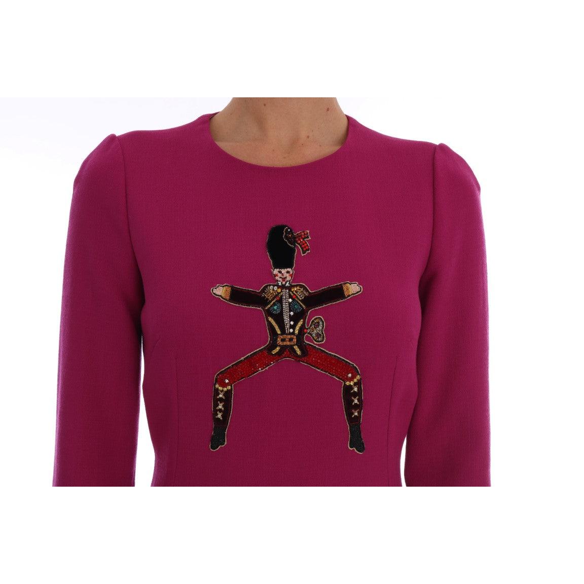 Pink Wool Stretch Pupi Di Teatro Dress