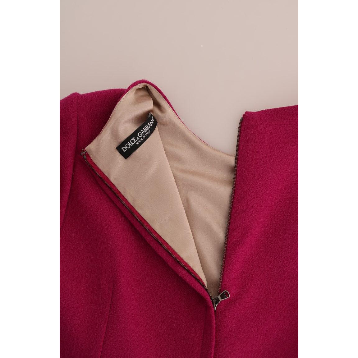 Pink Wool Stretch Pupi Di Teatro Dress