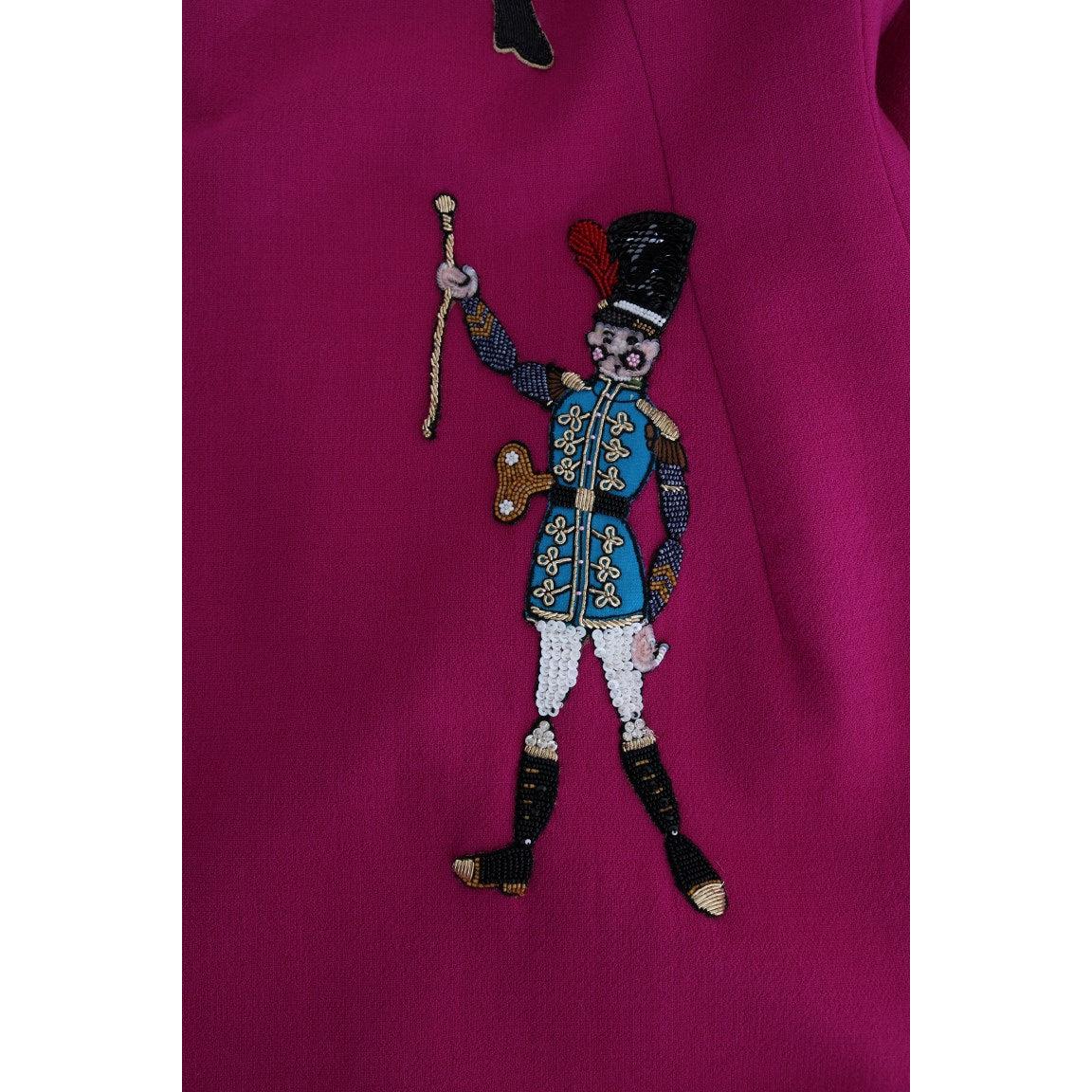 Pink Wool Stretch Pupi Di Teatro Dress