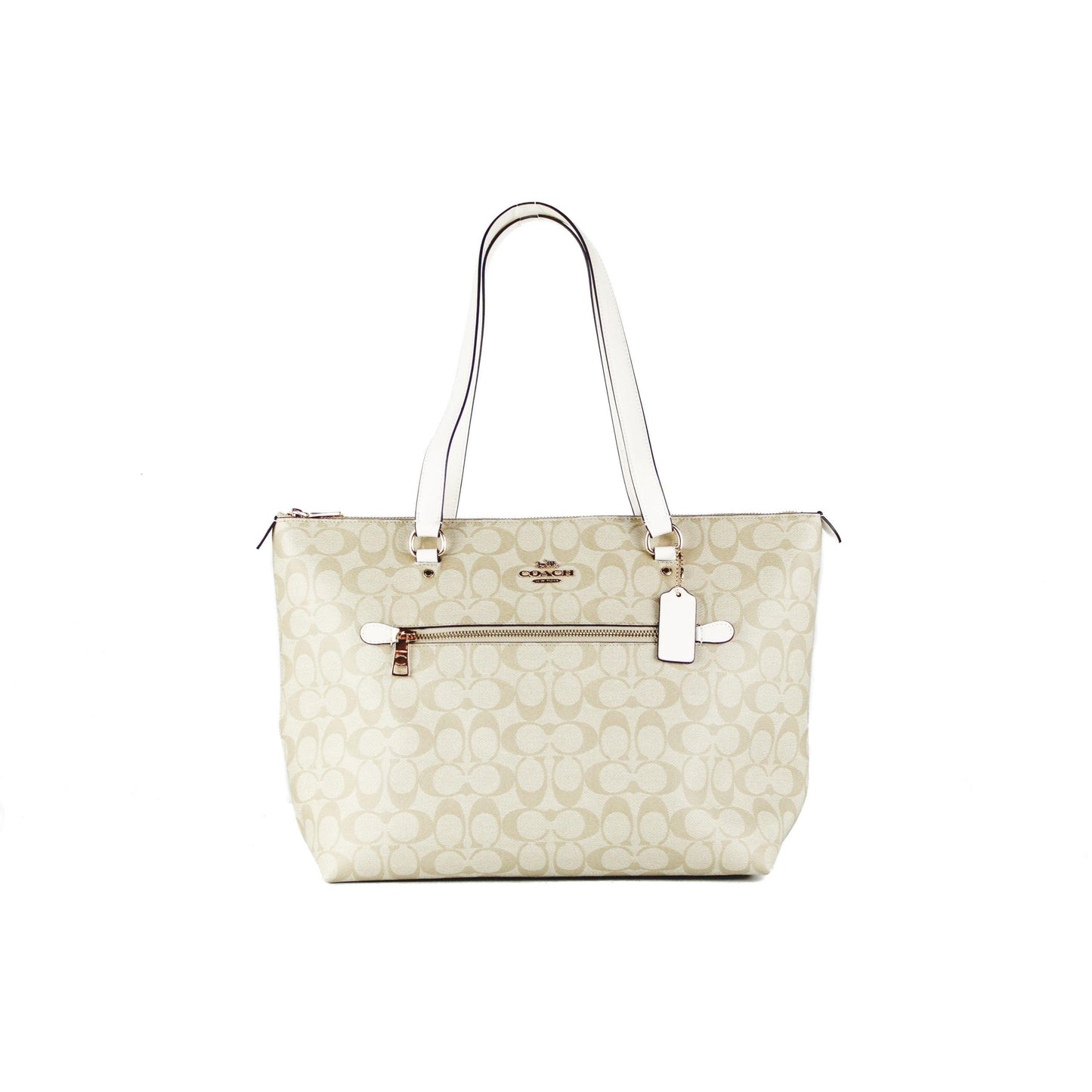 Signature Coated Canvas and Leather Gallery Tote Handbag - coffeewithmee2