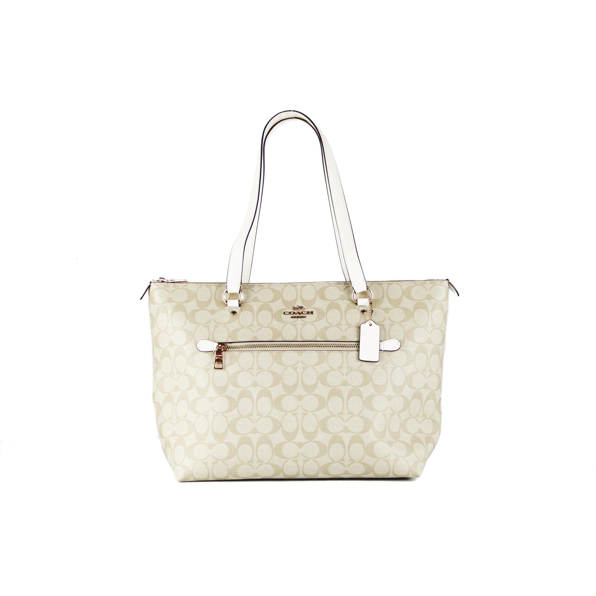 Signature Coated Canvas and Leather Gallery Tote Handbag - coffeewithmee2