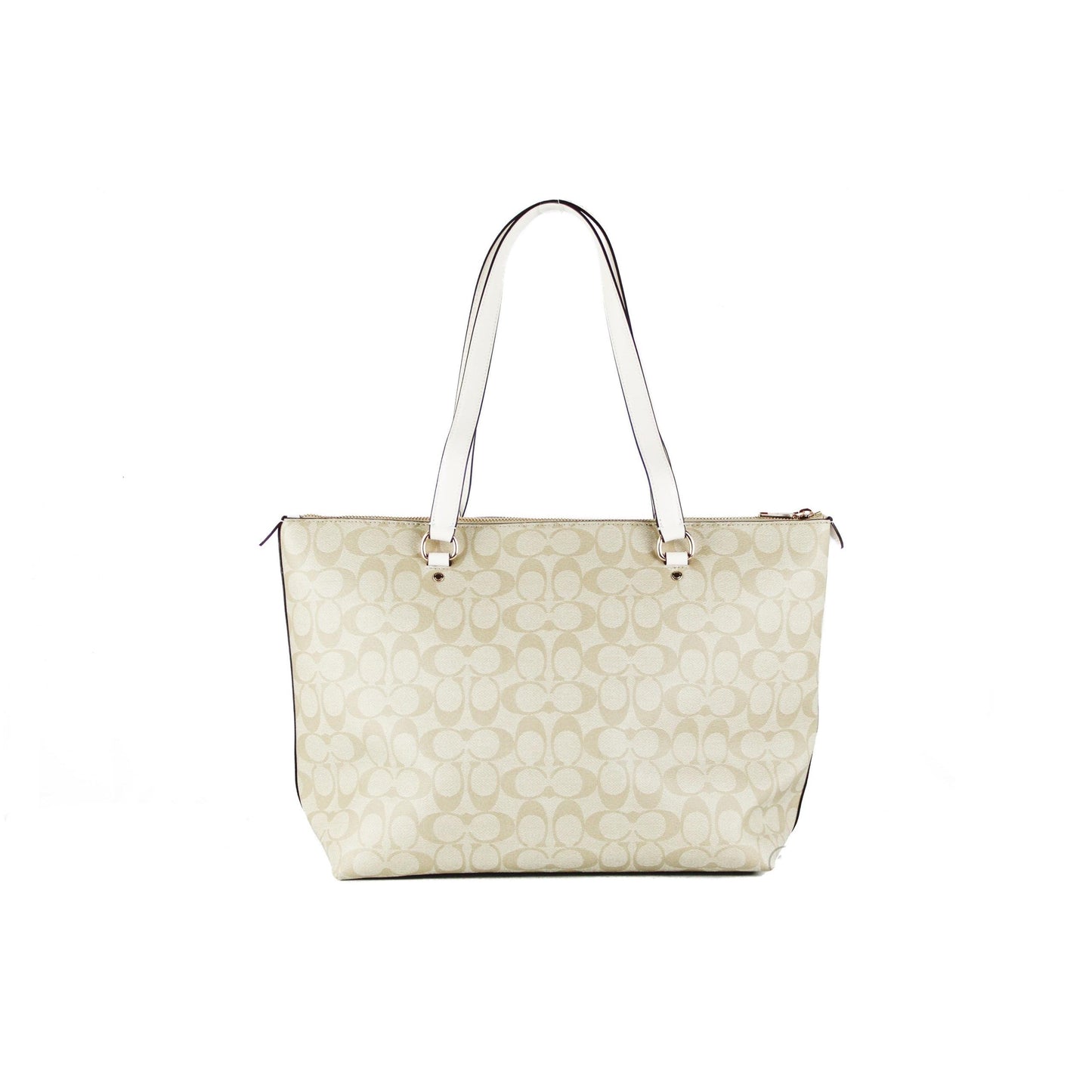 Signature Coated Canvas and Leather Gallery Tote Handbag - coffeewithmee2