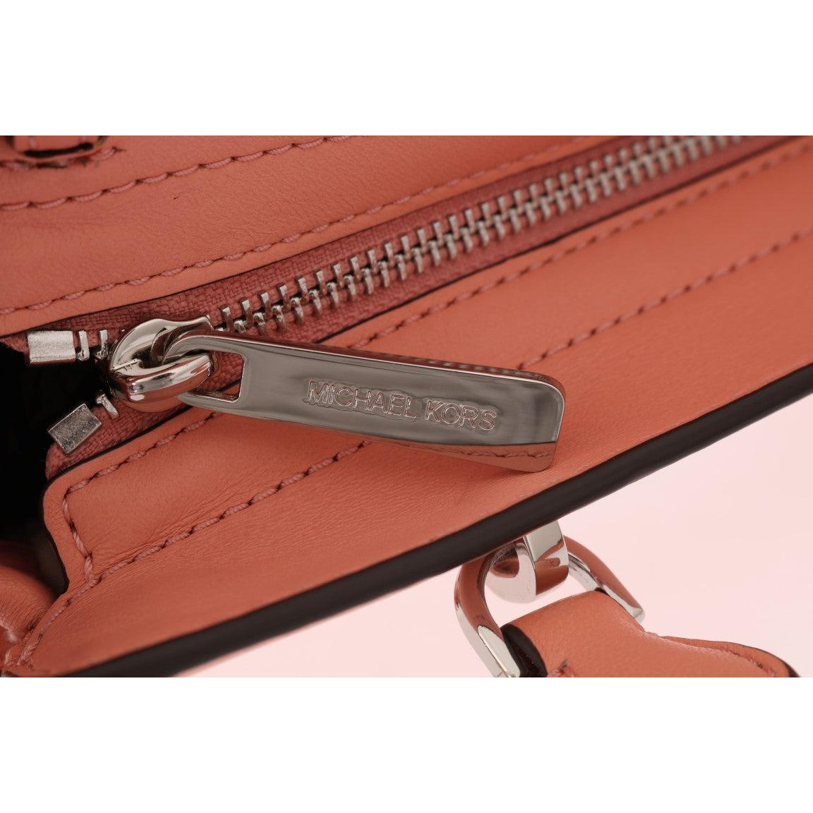 Pink VIVIANNE Leather Messenger Bag - coffeewithmee2