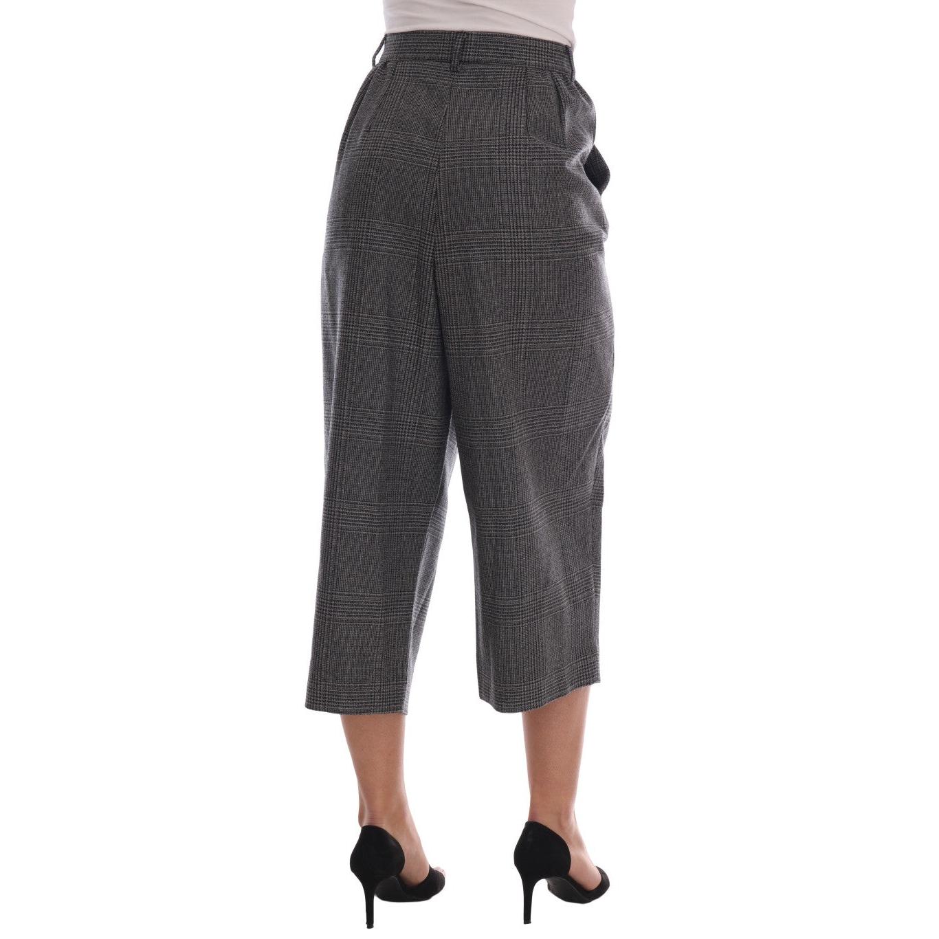 Gray Wool Capri Pants - coffeewithmee2