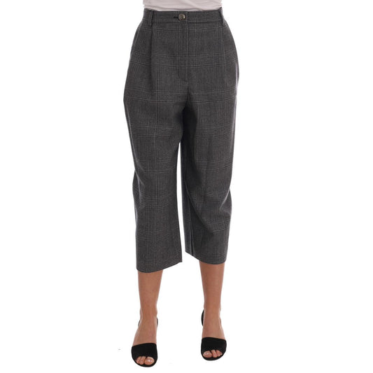 Gray Wool Capri Pants - coffeewithmee2