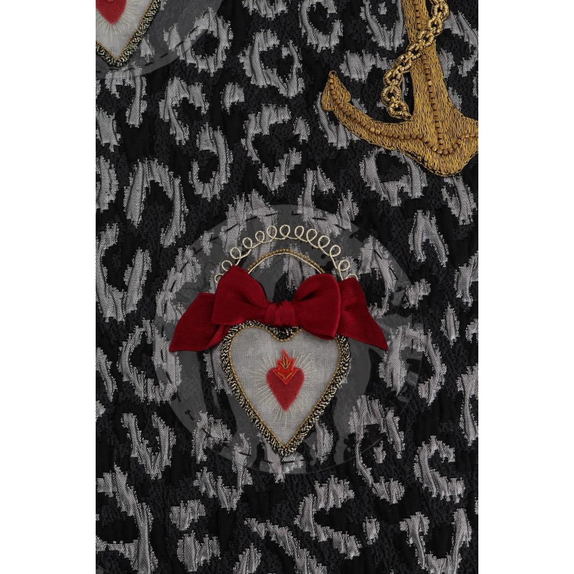 Multicolor Leo Jaquard Crystal Embellished Dress - coffeewithmee2