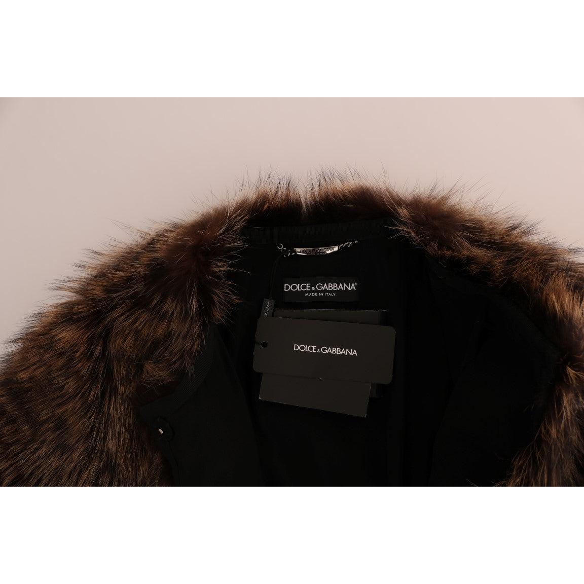 Brown Raccoon Fur Coat Jacket - coffeewithmee2