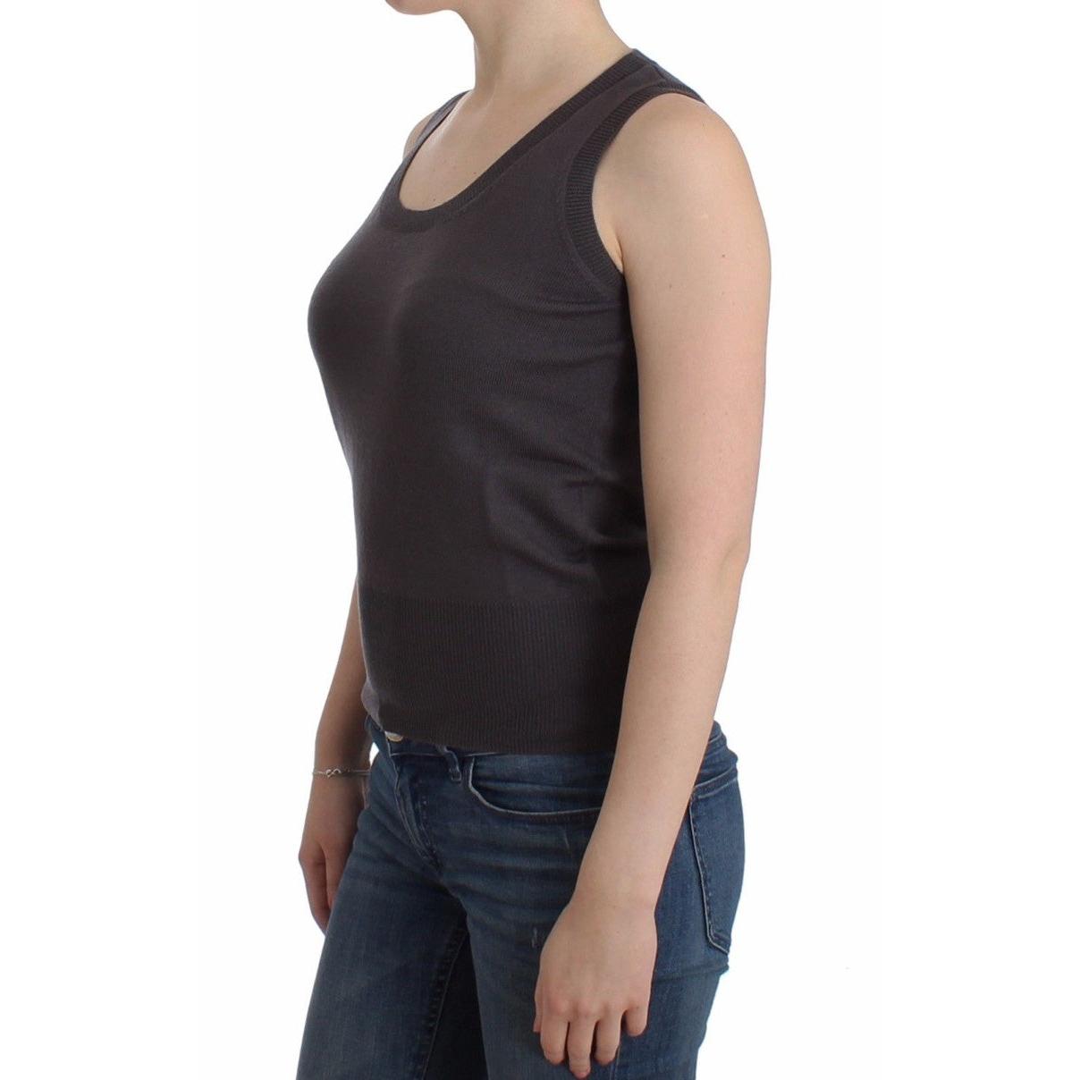 Brown knit tank top - coffeewithmee2