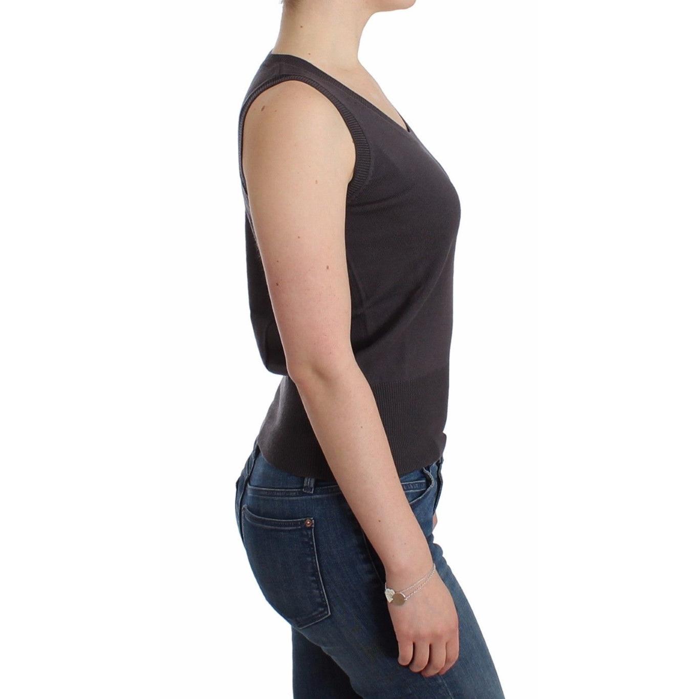 Brown knit tank top - coffeewithmee2