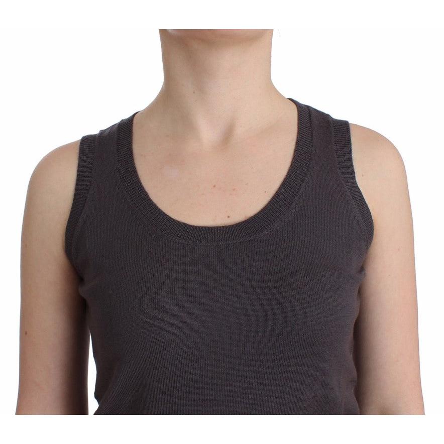 Brown knit tank top - coffeewithmee2