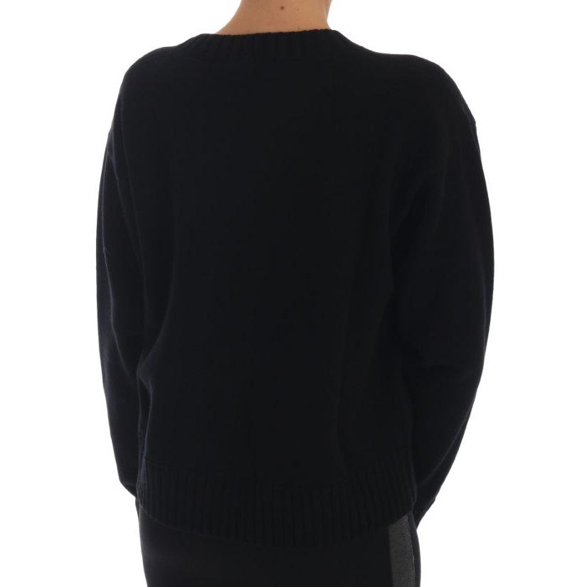Fairy Tale Crystal Black Cashmere Sweater - coffeewithmee2