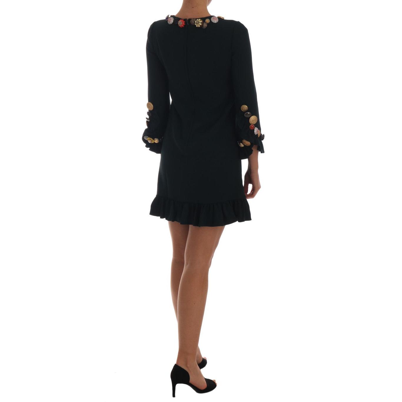 Crystal Green Stretch A-Line Short Dress - coffeewithmee2