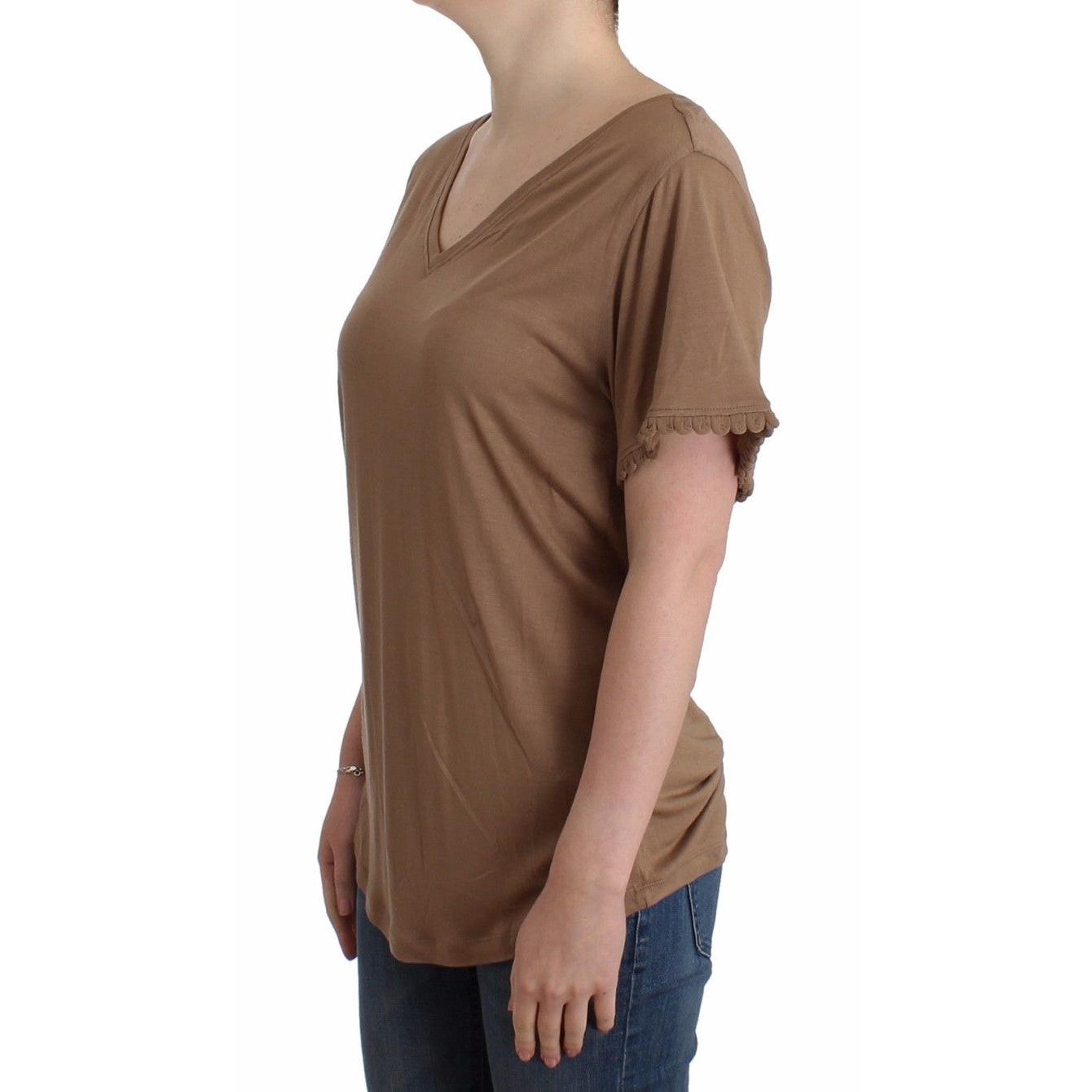 Brown shortsleeved top - coffeewithmee2