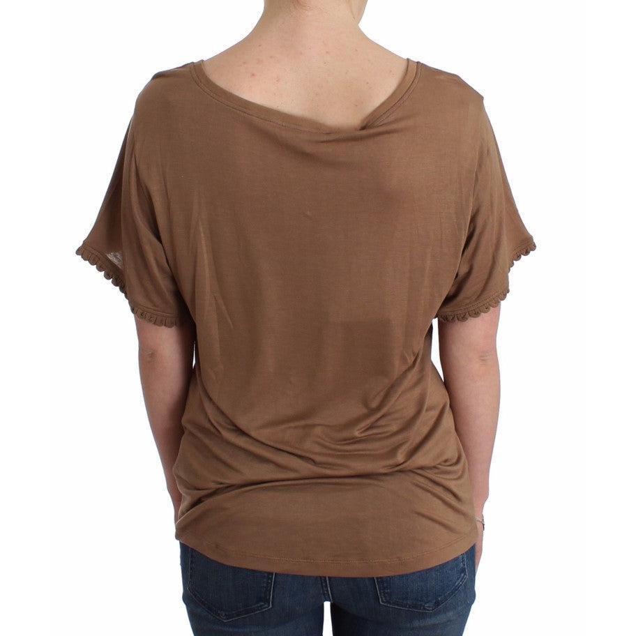 Brown shortsleeved top - coffeewithmee2