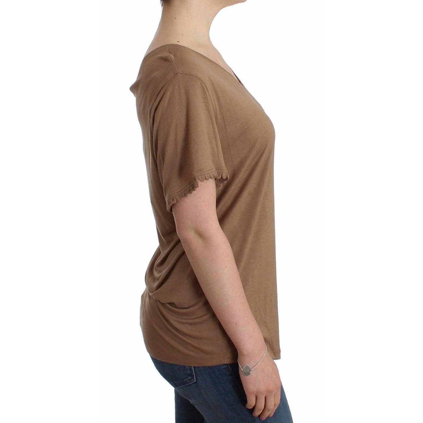 Brown shortsleeved top - coffeewithmee2