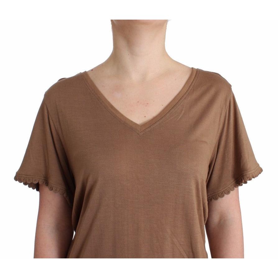 Brown shortsleeved top - coffeewithmee2