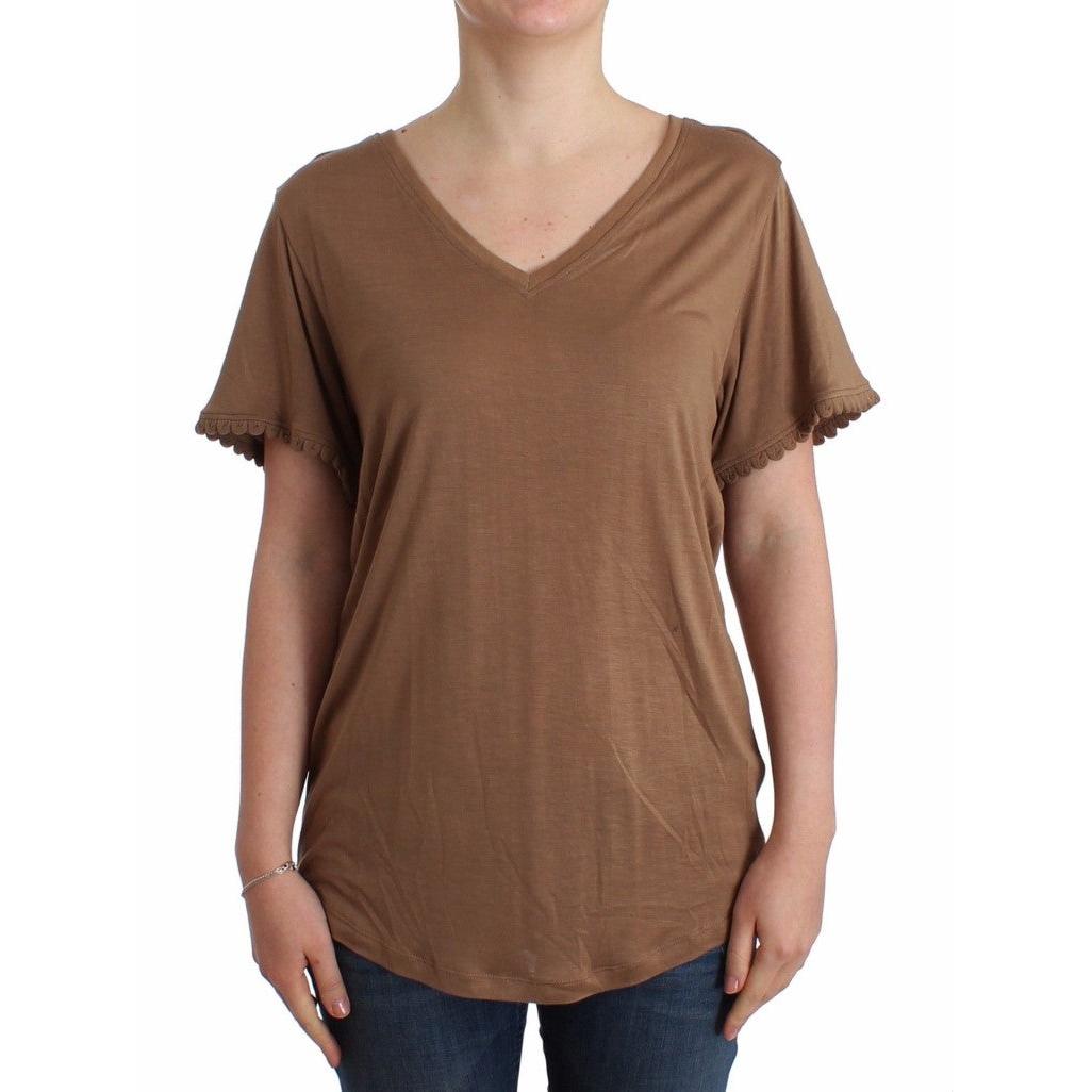 Brown shortsleeved top - coffeewithmee2