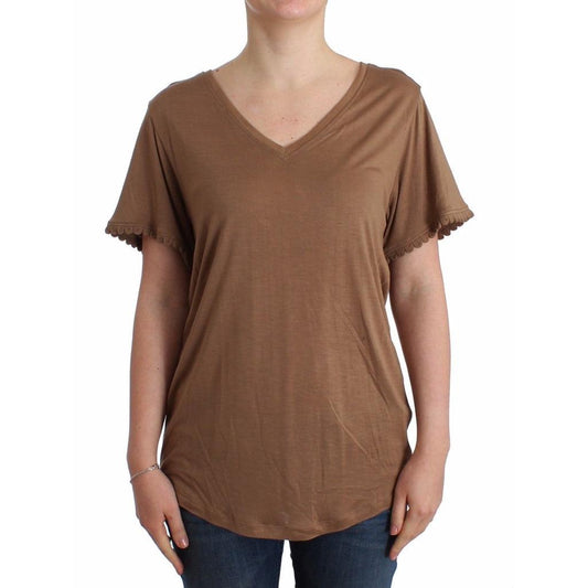 Brown shortsleeved top - coffeewithmee2