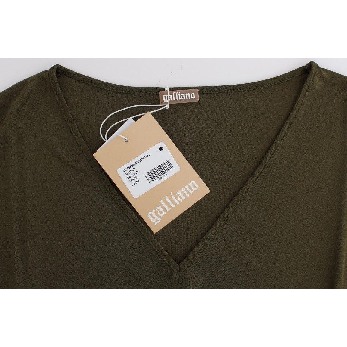 Green shortsleeved blouse top - coffeewithmee2