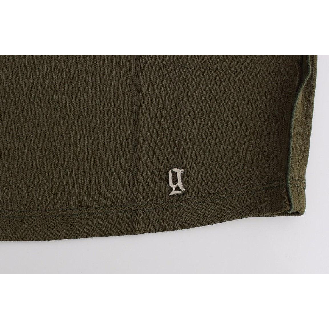 Green shortsleeved blouse top - coffeewithmee2