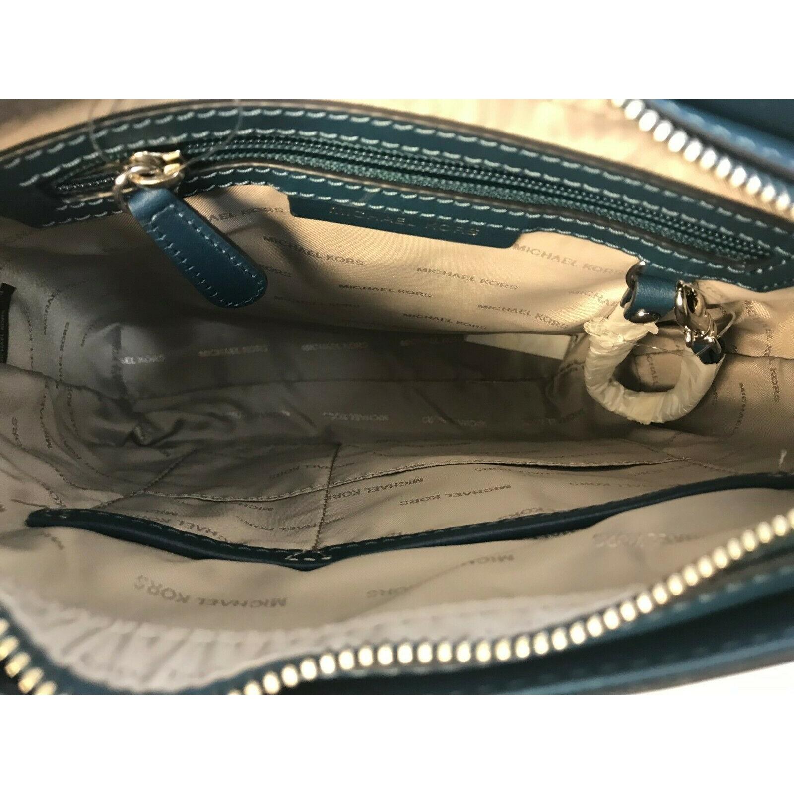 Leather Gloria Pocket Swing Pack Crossbody Bag [Luxe Teal] - coffeewithmee2