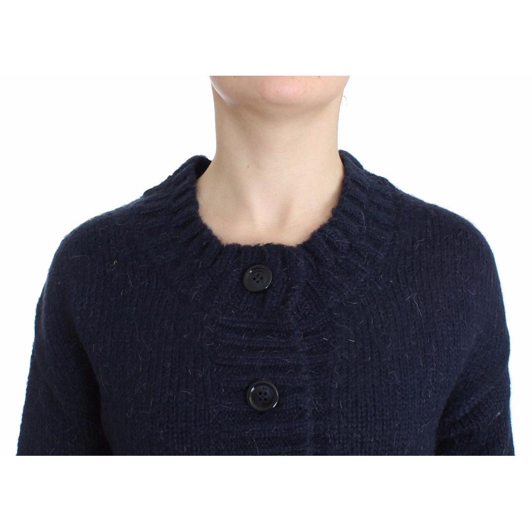 Blue cropped cardigan - coffeewithmee2