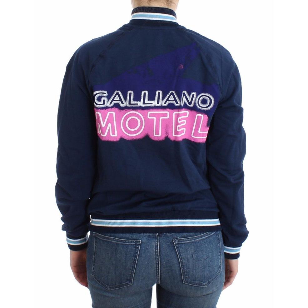 Blue zip cotton cardigan - coffeewithmee2