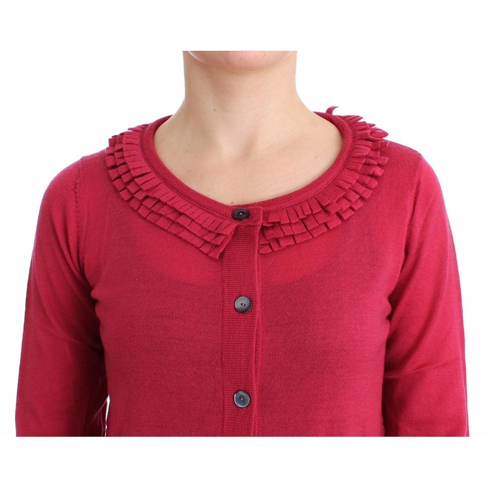 Pink wool cardigan - coffeewithmee2