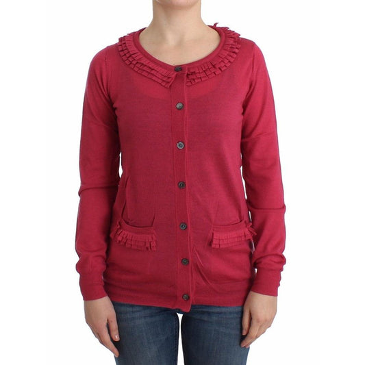 Pink wool cardigan - coffeewithmee2