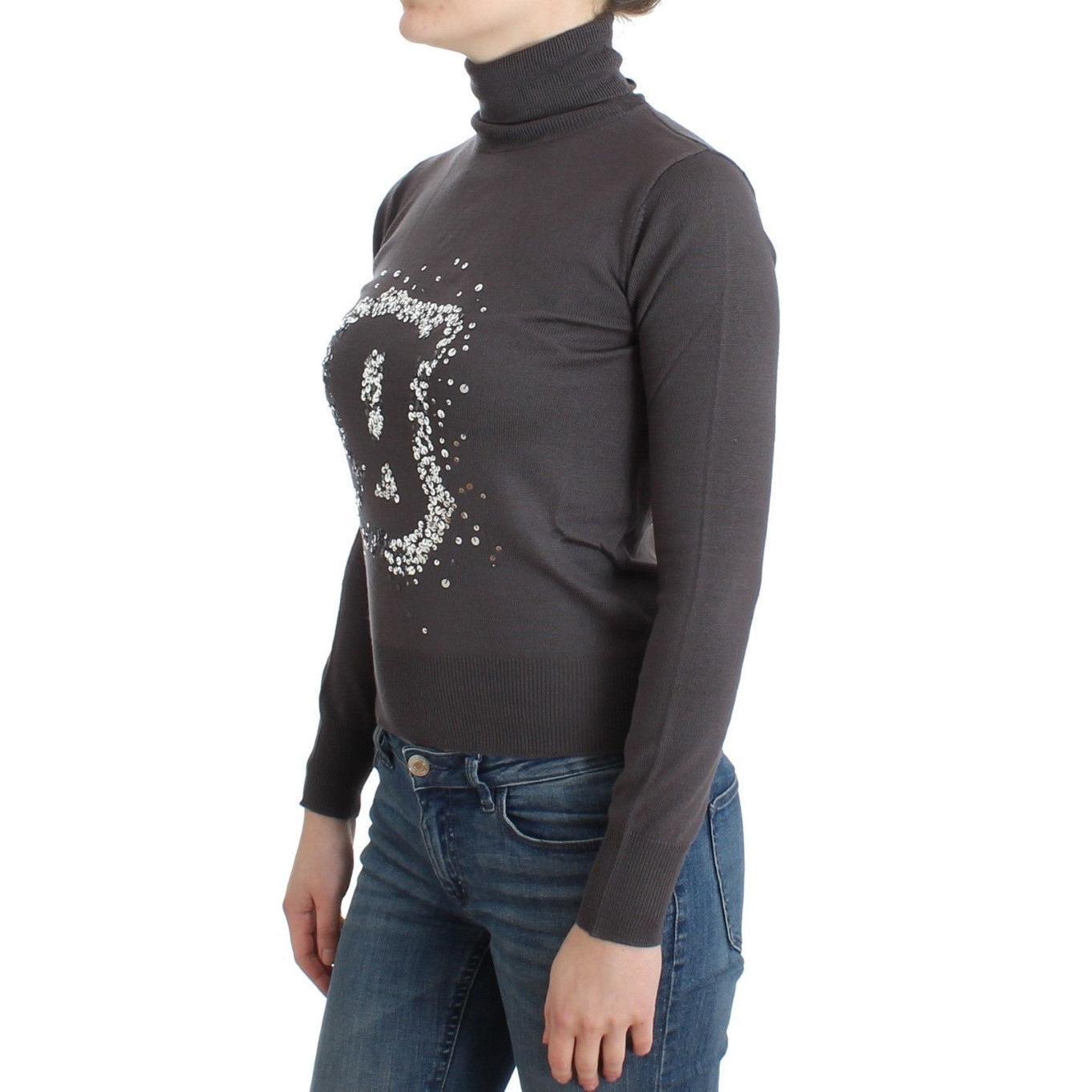 Brown turtleneck cotton sweater - coffeewithmee2