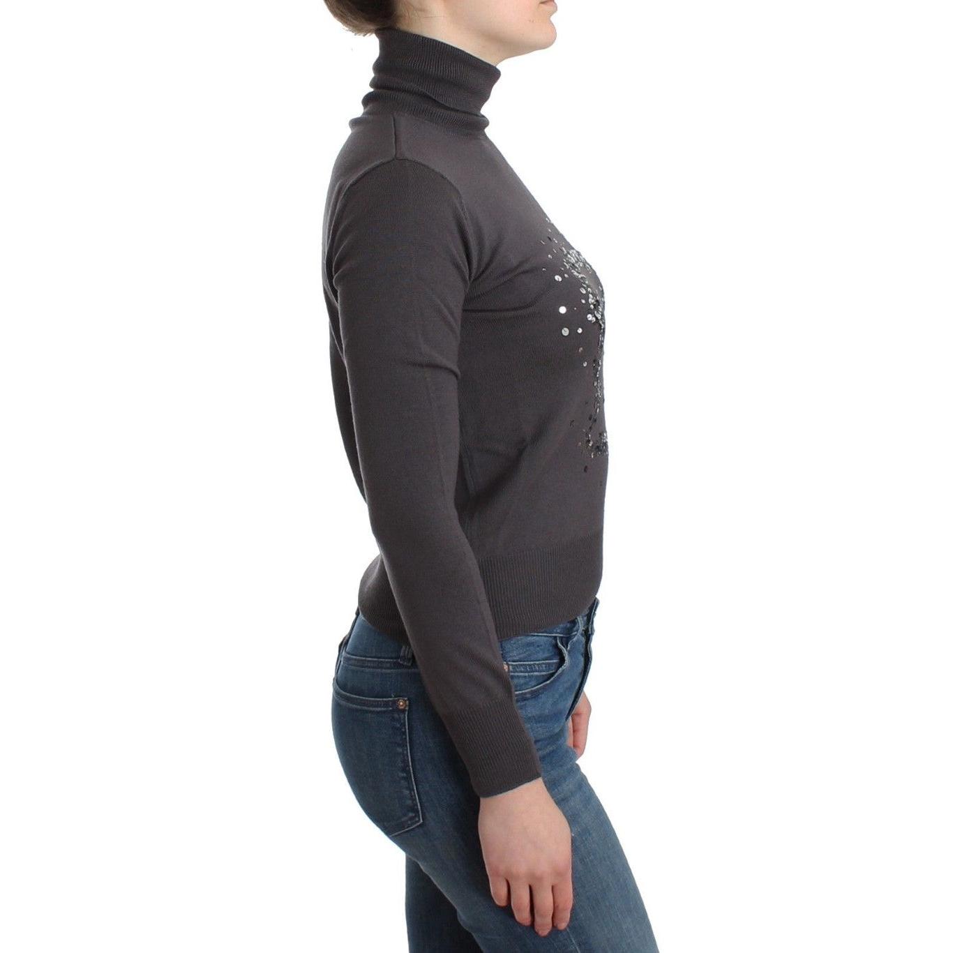 Brown turtleneck cotton sweater - coffeewithmee2