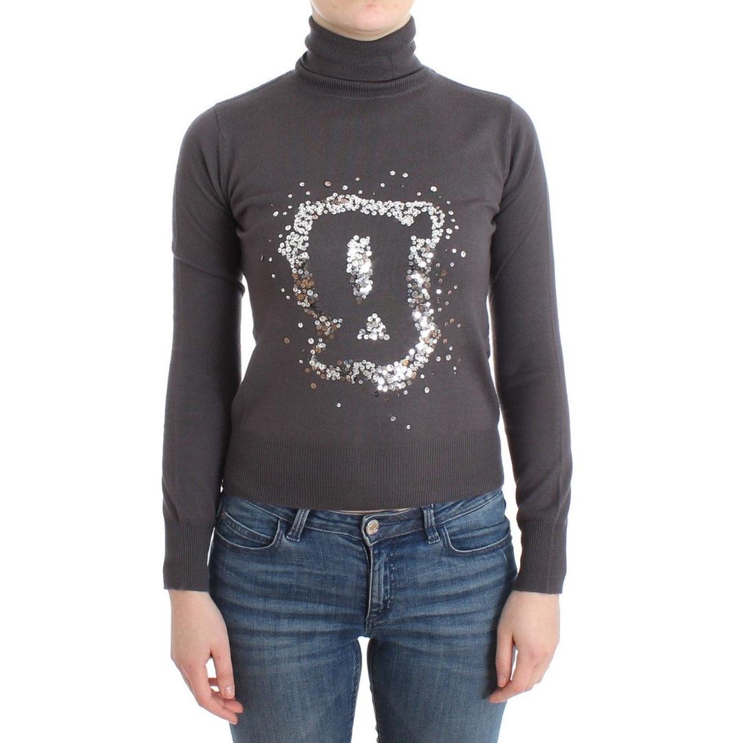 Brown turtleneck cotton sweater - coffeewithmee2