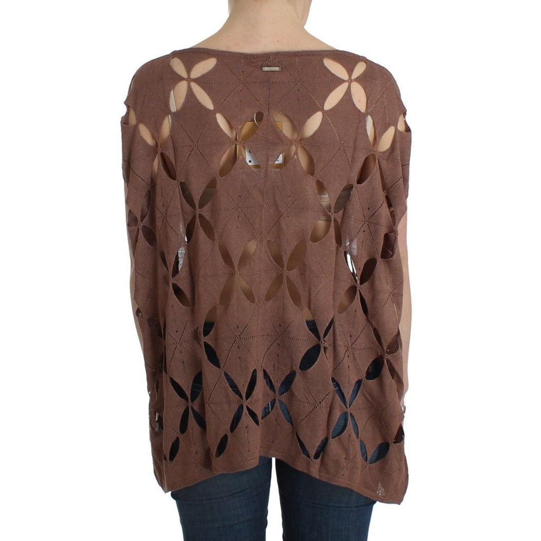Brown short sleeved knit - coffeewithmee2