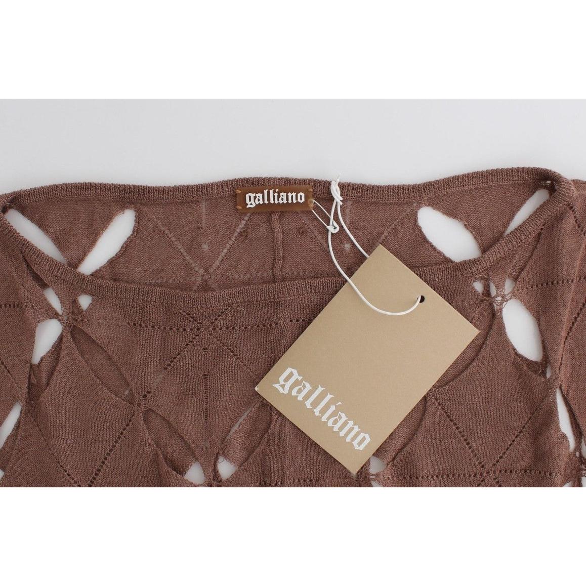 Brown short sleeved knit - coffeewithmee2