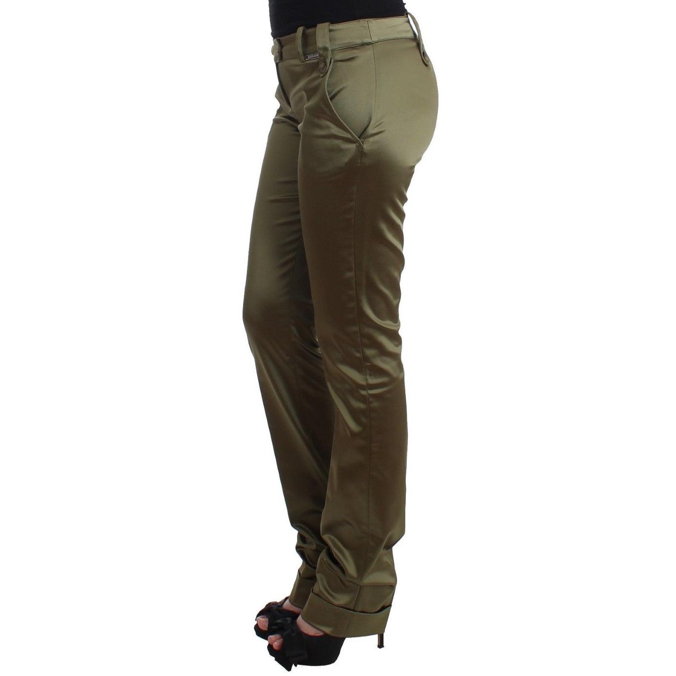 Green Slim Fit Pants - coffeewithmee2